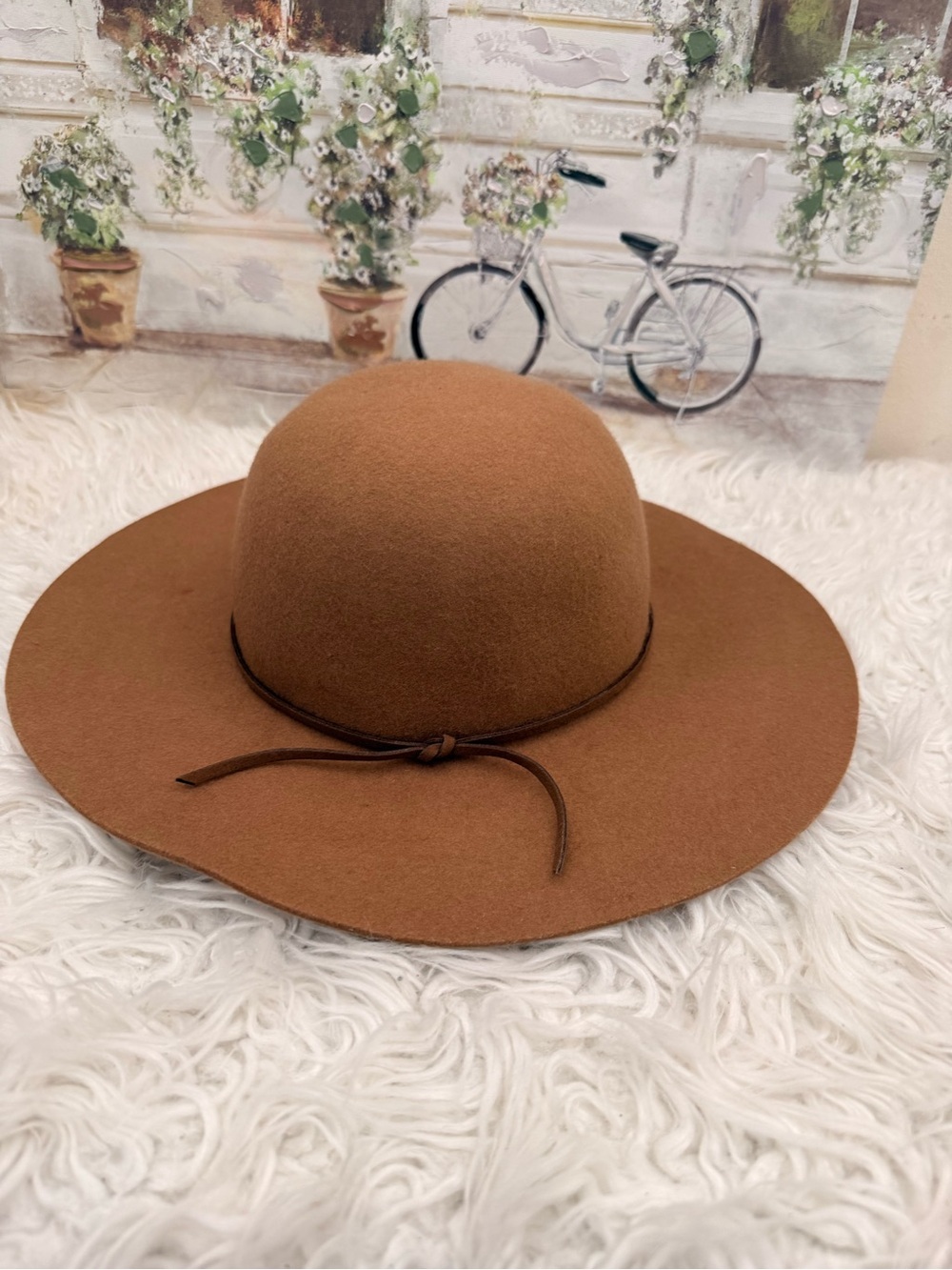 San Diego Hat Company Brown Wide-Brim Wool Floppy Hat